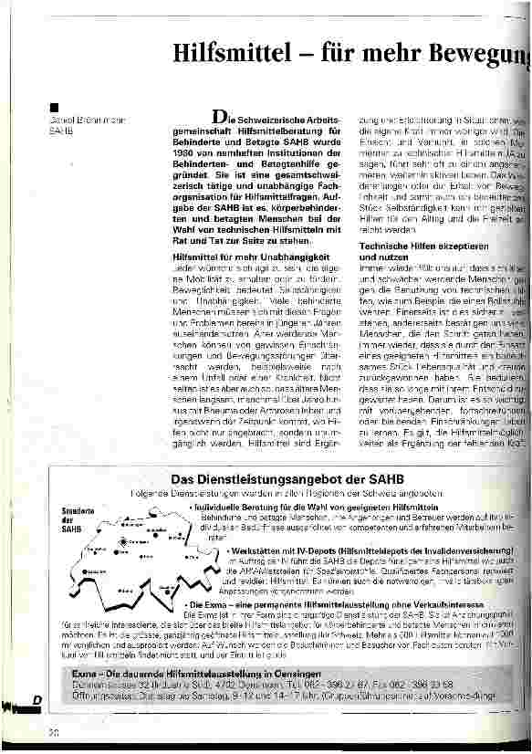 Vorschauseite 1: Hilfsmittel - für mehr Bewegungsfreiheit und Selbständigkeit
