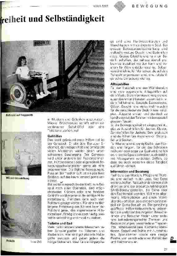 Vorschauseite 2: Hilfsmittel - für mehr Bewegungsfreiheit und Selbständigkeit