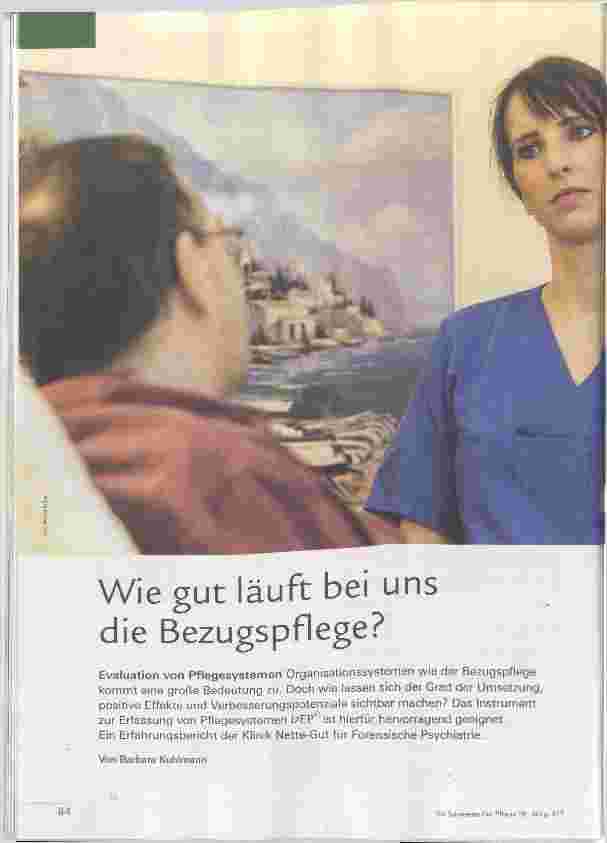 Vorschauseite 1: Wie gut läuft bei uns die Bezugspflege?
