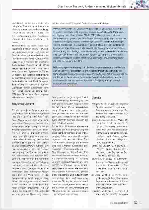 Vorschauseite 4: Zwangsmassnahmen in der Psychiatrie