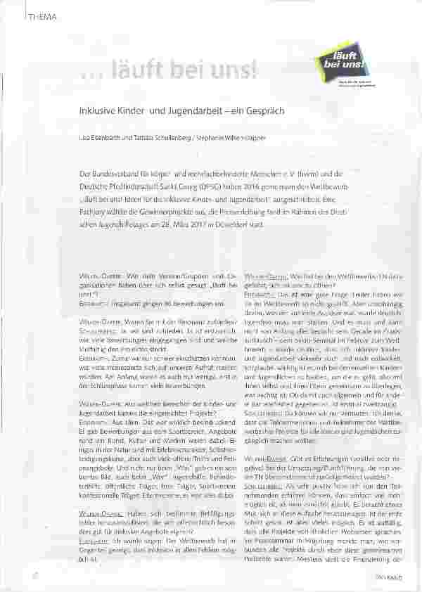 Vorschauseite 1: . .. läuft bei uns!
