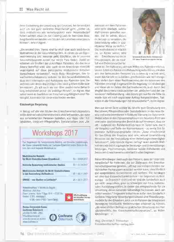 Vorschauseite 2: Mehr Selbstbestimmung