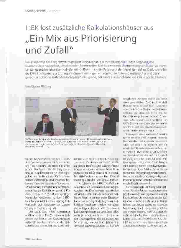 Vorschauseite 1: Ein Mix aus Priorisierung und Zufall