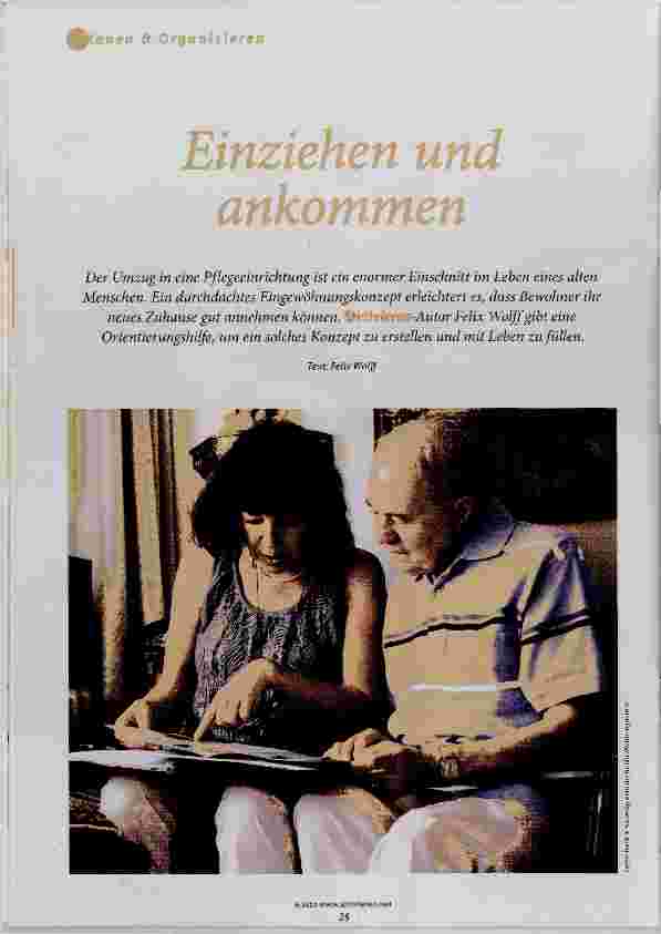 Vorschauseite 1: Einziehen und ankommen
