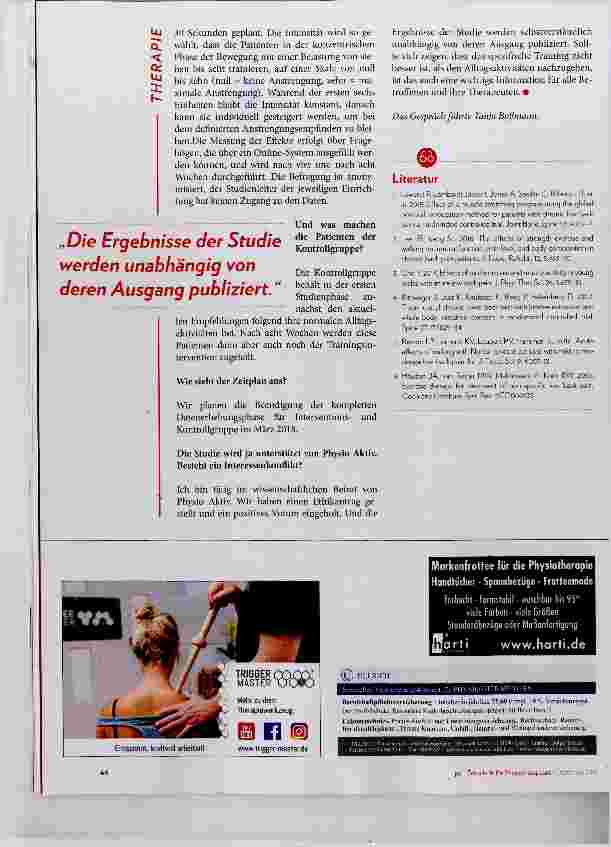 Vorschauseite 3: Studie „Rückenschmerzen aktiv begegnen“