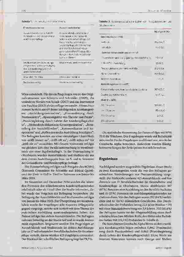 Vorschauseite 2: Die praktische Pflegeausbildung aus Sicht Auszubildender und Studierender in Oberbayern