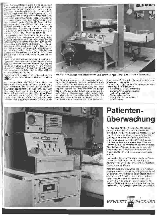 Vorschauseite 6: Ausbildung und Aufgaben der Schwester auf Intensivpflegeabteilungen 13. Folge: Die elektronische Überwachung von Patienten auf Intensivpflege