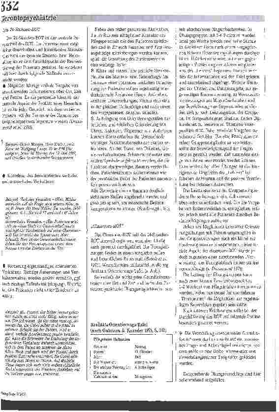 Vorschauseite 3: Realitätsorientiertungstraining in der Praxis