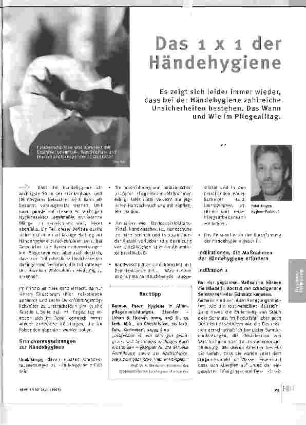 Vorschauseite 1: Das 1x1 der Händehygiene