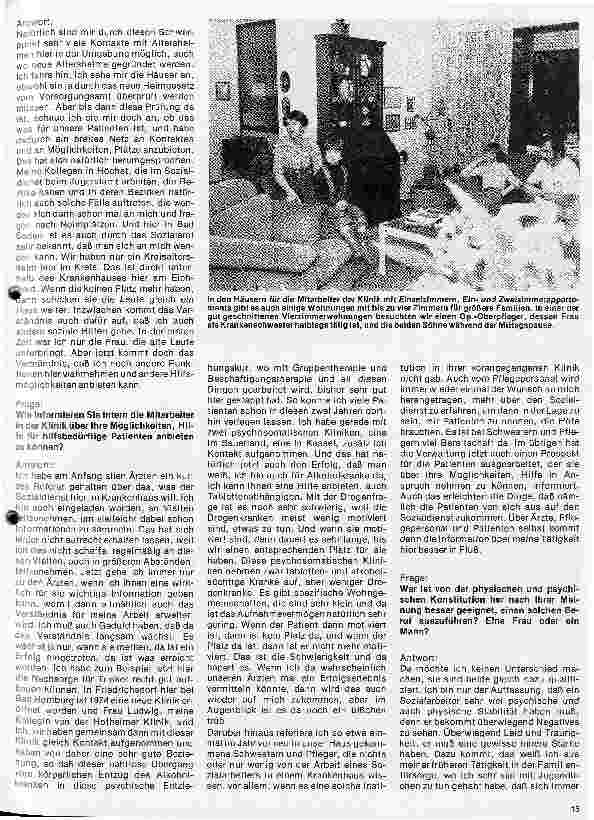Vorschauseite 4: Das Kreiskrankenhaus Main-Taunus in Bad Soden Interview mit Marie Luise Budzindki, Sozialarbeiterin im Haus
