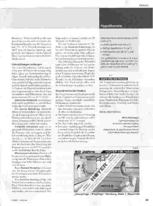 Vorschauseite 2: Perioperativer Wärmeerhalt