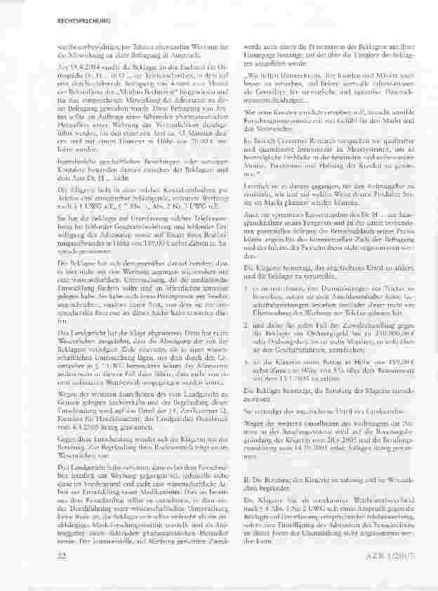 Vorschauseite 2: Ärztebefragung per Telefax