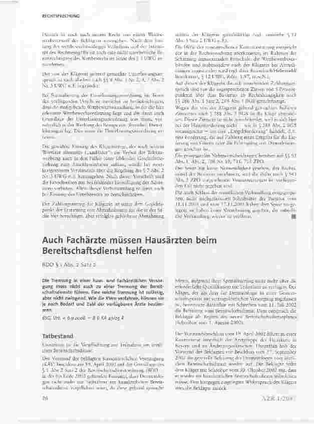 Vorschauseite 6: Ärztebefragung per Telefax