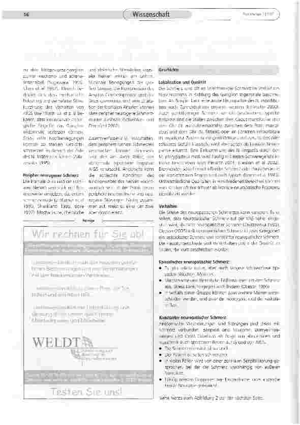 Vorschauseite 2: Gesichtsschmerzen und der neuro-dynamische Test des N. mandibularis