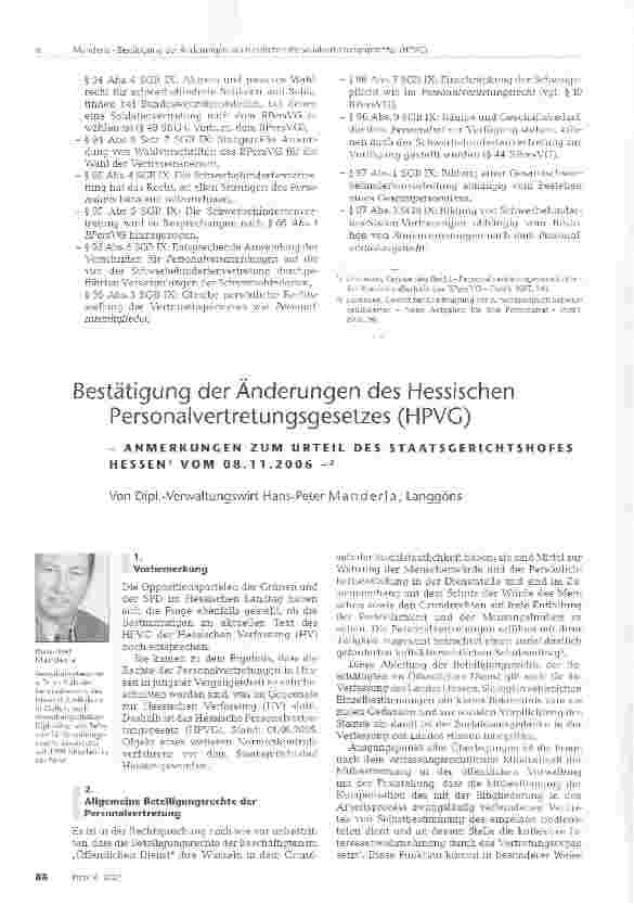 Vorschauseite 5: - PERSONALVERTRETUNGSVORSCHRIFTEN DES BUNDES AUSSERHALB DES BPERSVG -