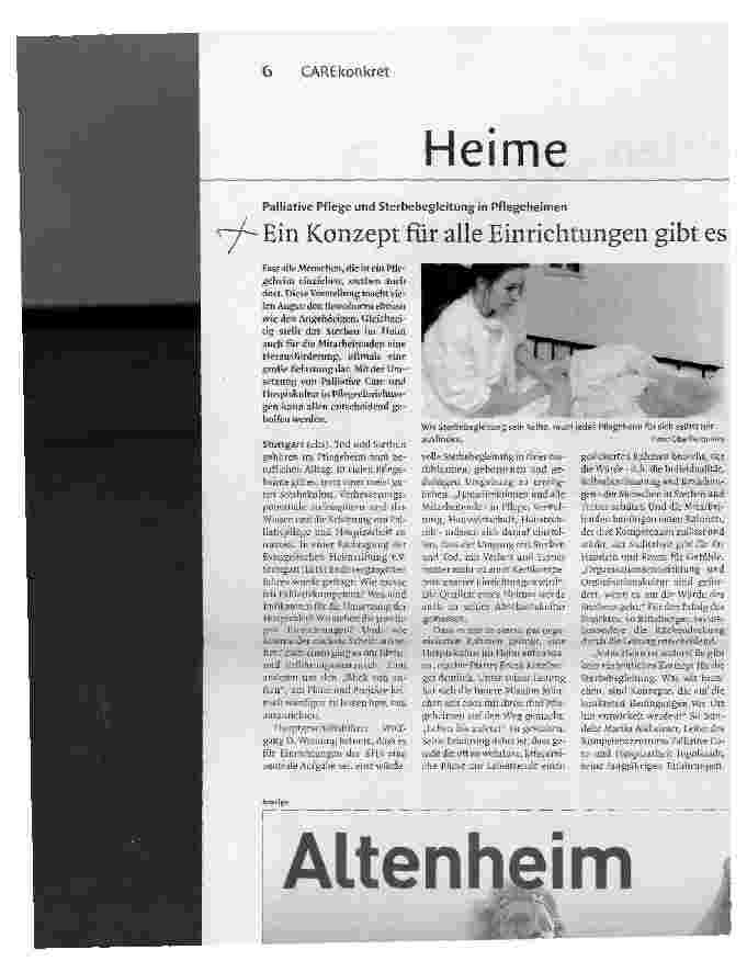 Vorschauseite 1: Ein Konzept für alle Einrichtungen gibt es nicht