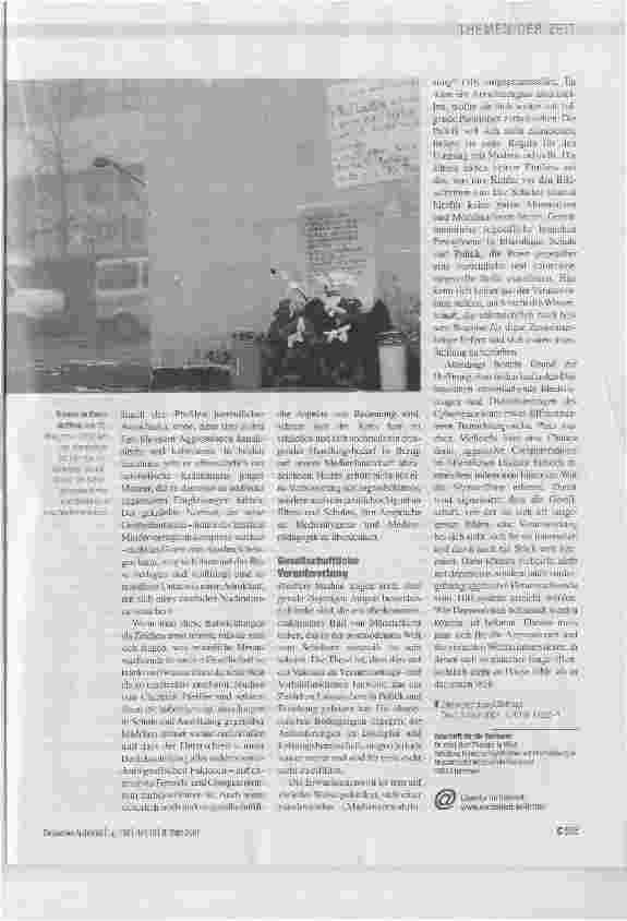 Vorschauseite 3: Die Verzweiflung hinter der Wut