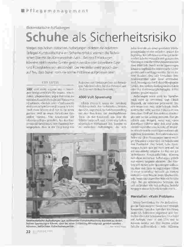 Vorschauseite 1: Schuhe als Sicherheitsrisiko
