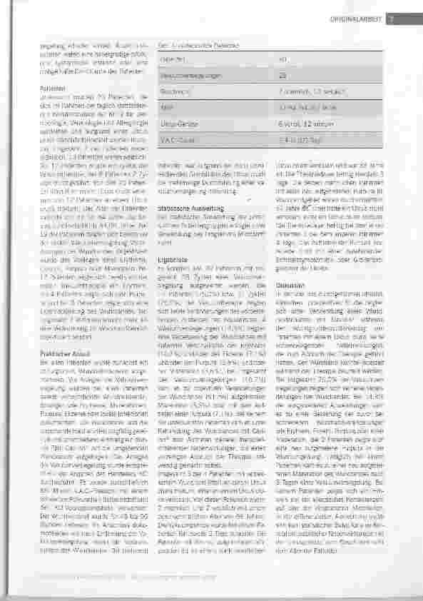 Vorschauseite 2: Wundrandschutz mit Cavilon® während Vakuumversiegelung: Resultate einer klinischen Untersuchung bei Patienten mit Ulcus cruris