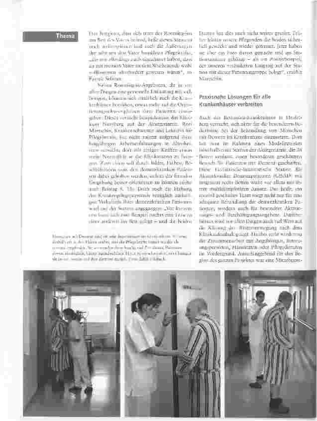 Vorschauseite 4: Patienten mit Demenz - von neuen Konzepten, aktuellen Modellen und vielen Erfahrungen