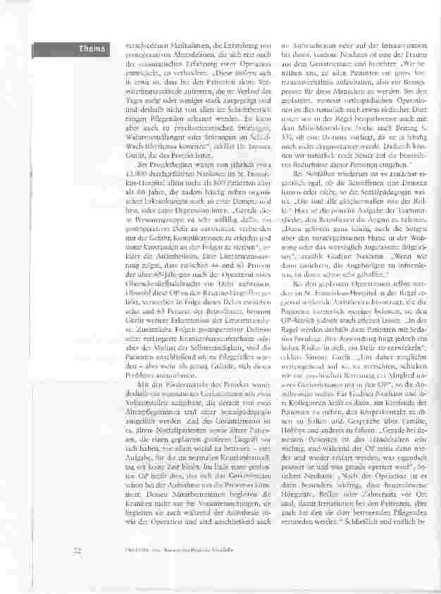 Vorschauseite 6: Patienten mit Demenz - von neuen Konzepten, aktuellen Modellen und vielen Erfahrungen