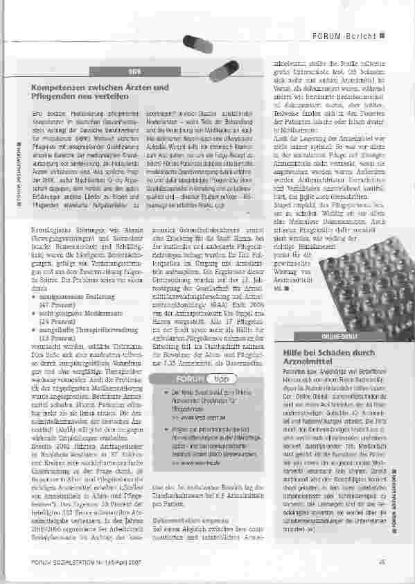Vorschauseite 2: Pflegekräfte besser schulen