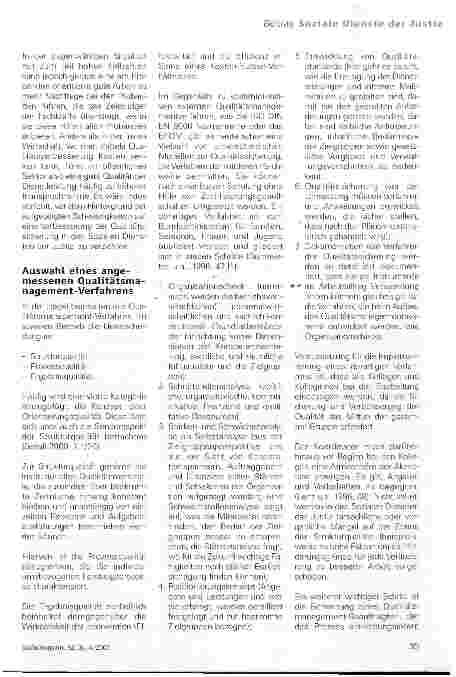 Vorschauseite 4: Probleme des Qualitätsmanagements in den Sozialen Diensten der Justiz