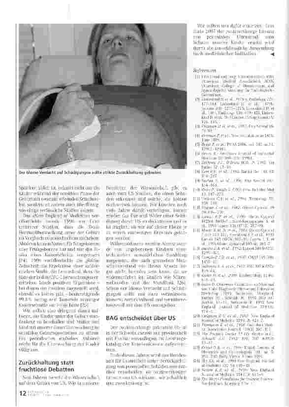 Vorschauseite 3: Wie gefährlich ist er? Pränataler Ultraschall