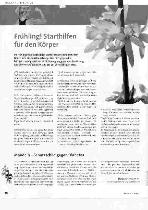 Vorschauseite 1: Frühling! Starthilfen für den Körper