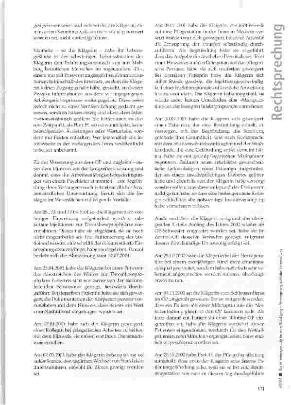 Vorschauseite 3: Zur Vertretungsmacht bei einer Kündigung -Verweigerung ärztlicher Untersuchung
