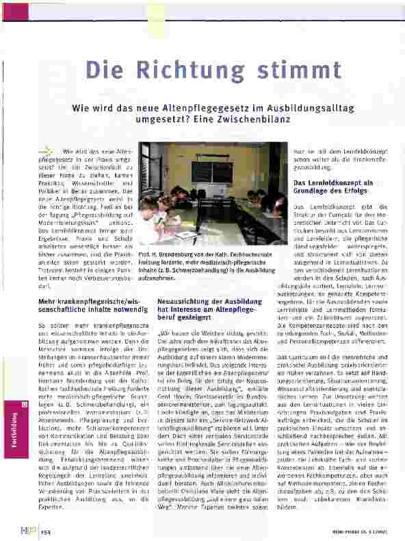 Vorschauseite 1: Die Richtung stimmt