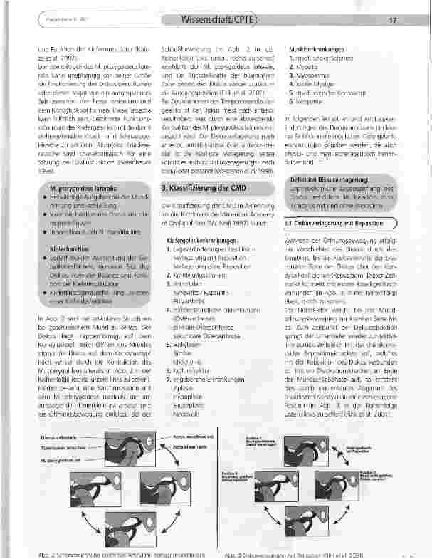 Vorschauseite 3: Mögliche Dysfunktionen des Kiefergelenks - Darstellung funktioneller Zusammenhänge und Vernetzungen