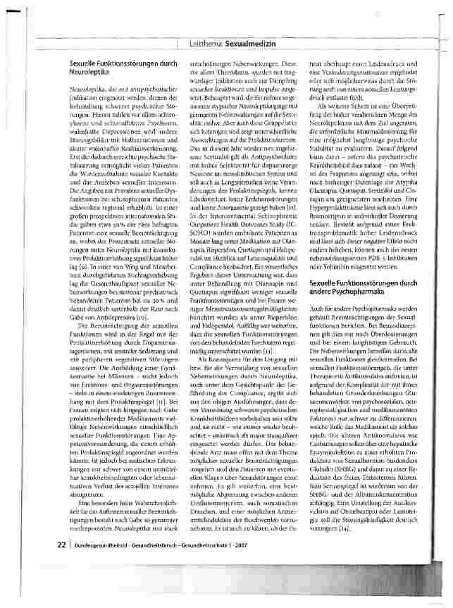 Vorschauseite 4: Sexualität und Pharmakotherapie