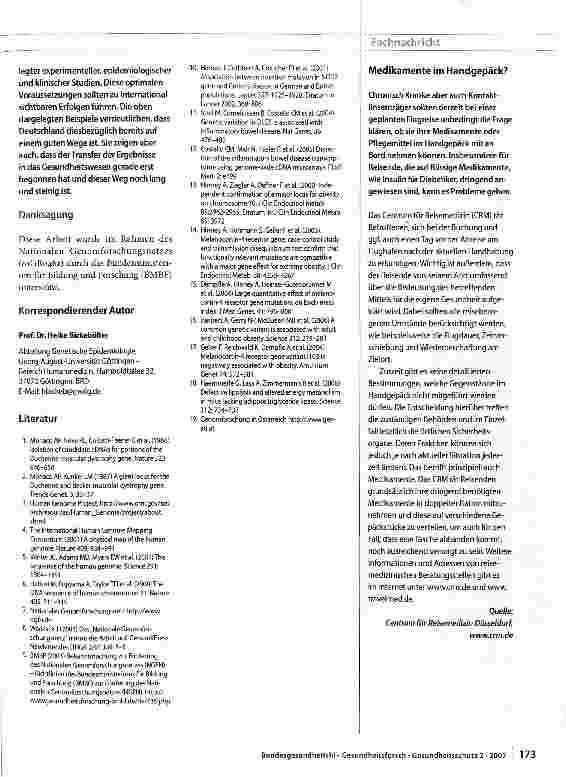Vorschauseite 6: Das nationale Genomforschungsnetz