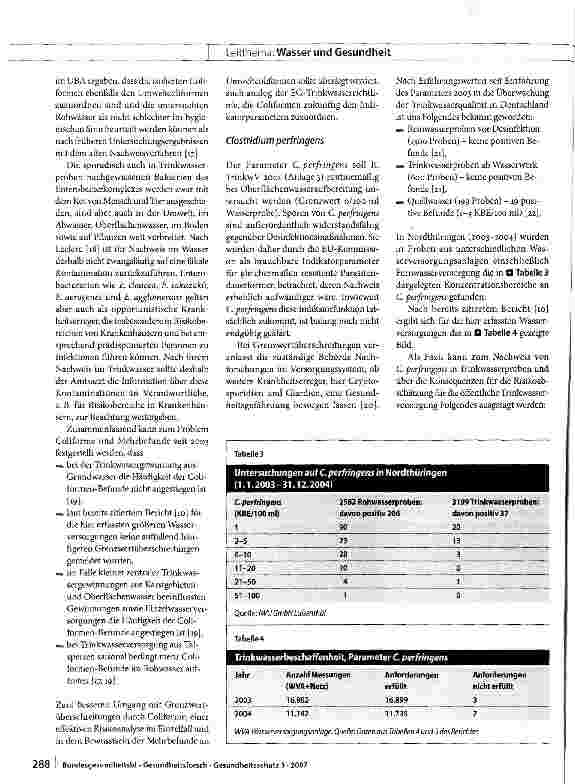 Vorschauseite 5: Ausgewählte Aspekte bei der mikrobiologischen Überwachung der Trinkwasserqualität