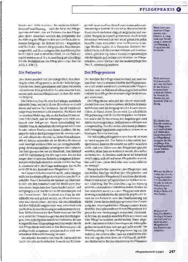 Vorschauseite 2: Theoriegeleiteter Pflegeprozess nach Orem - Protokoll einer Umsetzung: Den situativen Selbstpflegebedarf aufdecken
