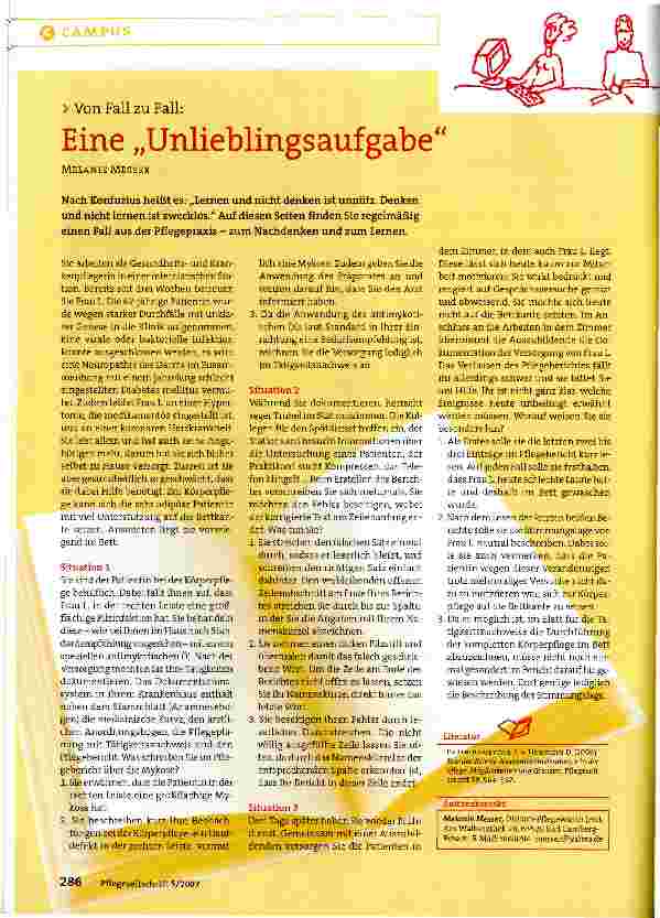 Vorschauseite 1: Von Fall zu Fall: Eine Unlieblingsaufgabe