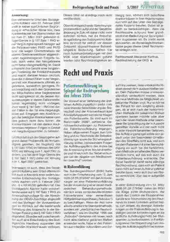 Vorschauseite 3: Vergütung der Unterbringung von gesunden Neugeborenen nach § 197 RVO