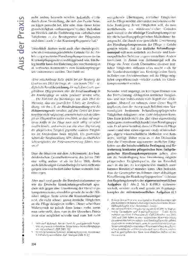 Vorschauseite 2: Europa und die Pflegequalifikationen in Deutschland - Die neue EG-Richtlinie über die Anerkennung von Berufsqualifikationen (3. Teil)