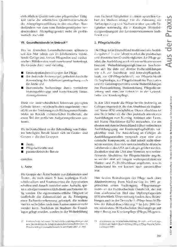 Vorschauseite 5: Europa und die Pflegequalifikationen in Deutschland - Die neue EG-Richtlinie über die Anerkennung von Berufsqualifikationen (3. Teil)