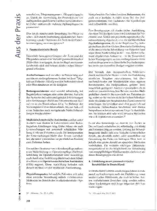Vorschauseite 6: Europa und die Pflegequalifikationen in Deutschland - Die neue EG-Richtlinie über die Anerkennung von Berufsqualifikationen (3. Teil)