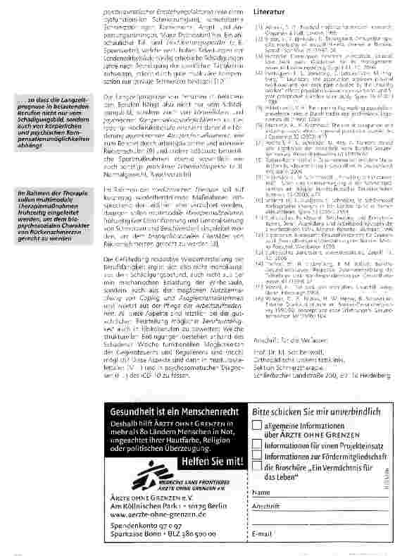Vorschauseite 6: Welche Berufe bergen ein erhöhtes Rückenschmerzrisiko? -Repräsentative Ergebnisse zur Rückenschmerz-Prävalenz unter bundesdeutschen Erwerbstätigen
