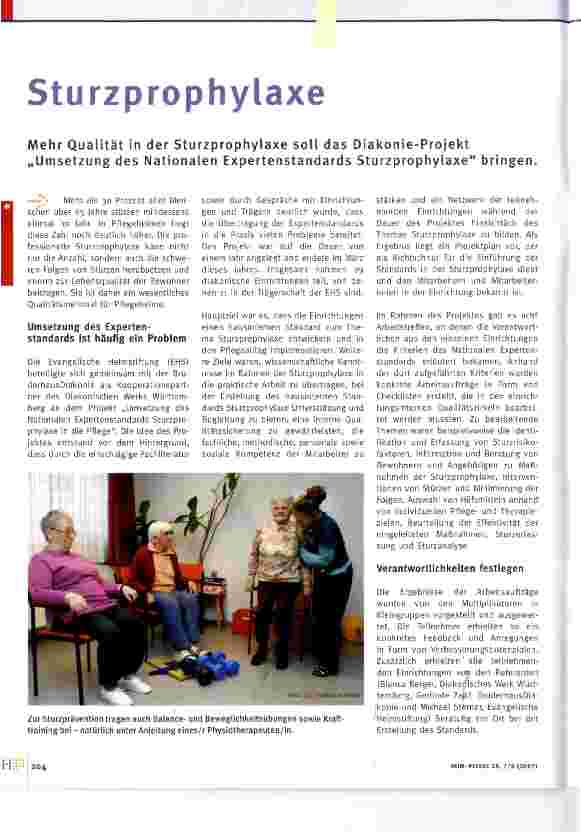Vorschauseite 1: Sturzprophylaxe