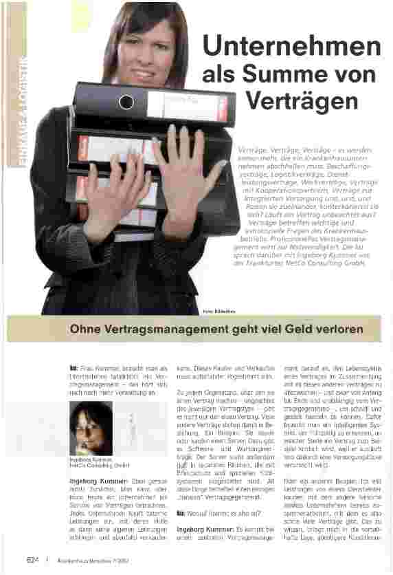Vorschauseite 1: Unternehmen als Summe von Verträgen