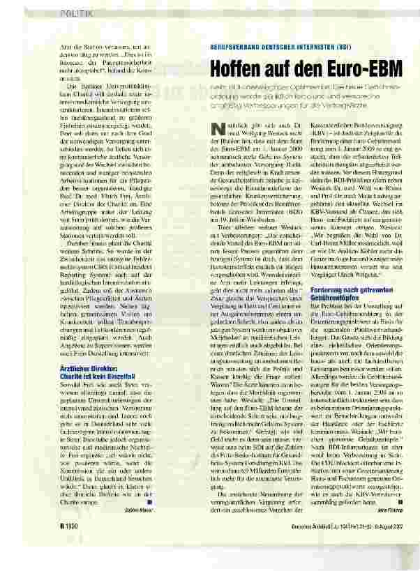 Vorschauseite 2: Größere Intensivstationen, um Ärzte und Pflegende zu entlasten