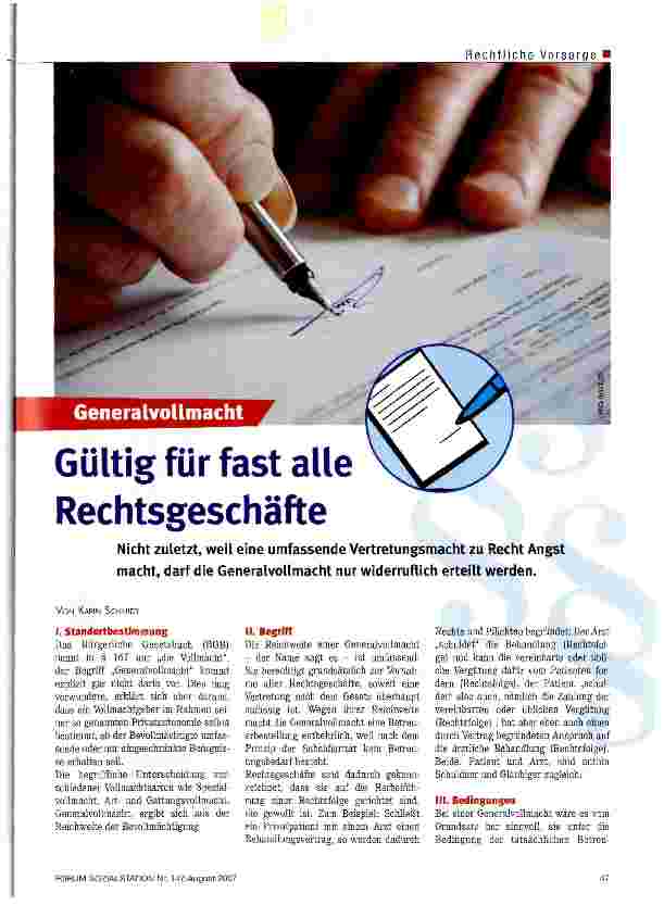 Vorschauseite 1: Gültig für fast alle Rechtsgeschäfte