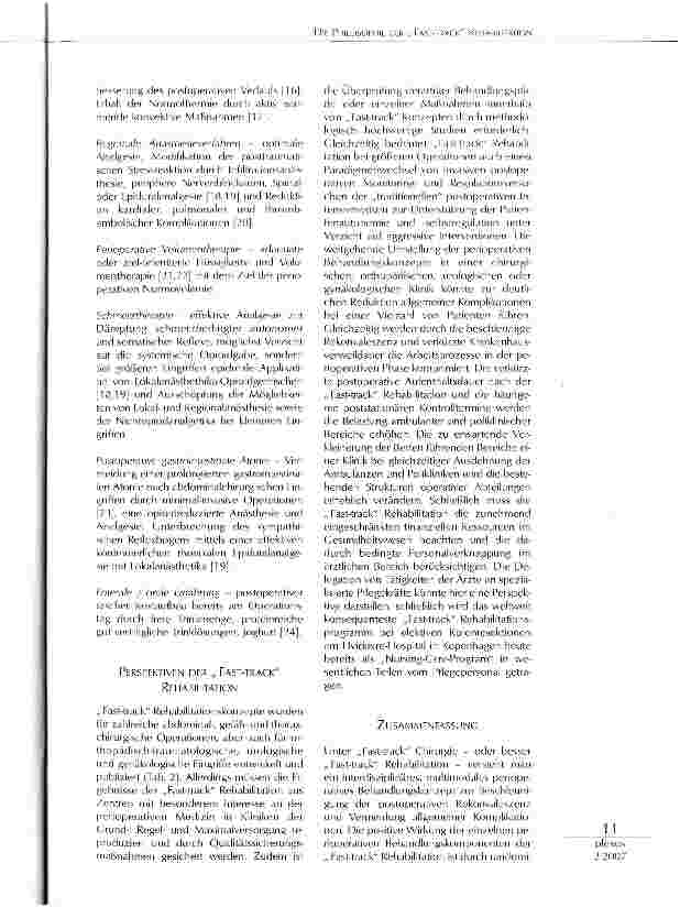 Vorschauseite 3: Die Philosophie der Fast-Track Rehabilitation