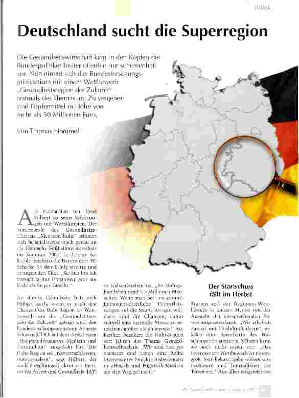 Vorschauseite 1: Deutschland sucht die Superregion