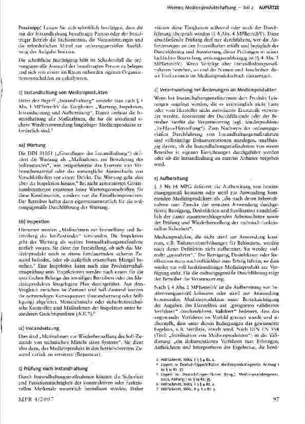 Vorschauseite 2: Medizinproduktehaftung
