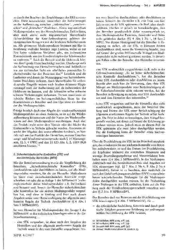 Vorschauseite 4: Medizinproduktehaftung